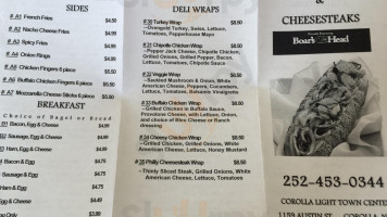 Obx Deli Cheesesteaks menu