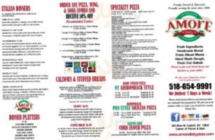 Amore Italy Pizza menu