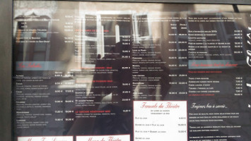 Brasserie du Theatre menu