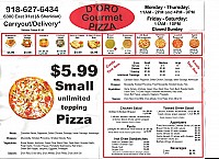 D'Oro Pizza food