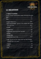 The Churchill Pub menu