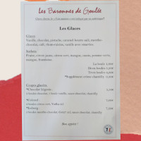 Les Baronnes De Goulée menu