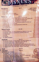 Frank's Taste Of Italy menu