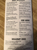 Bob's Trading Post menu