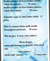 La P'Tite Bourgogne menu