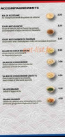 Hattori Sushi menu