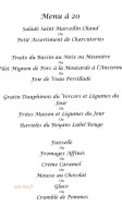 Hôtel Des Voyageurs menu