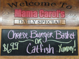 Mama Carol's Kitchen menu