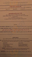 Ruth's Chris Steak House menu