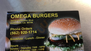 Omega Burgers outside