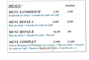 CHEZ MAM menu