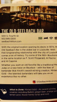 The Old Seelbach food