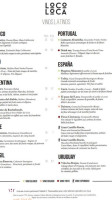 Loco Loca menu