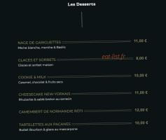 Les Quatres Saisons menu