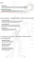 Pizzeria Taormina menu