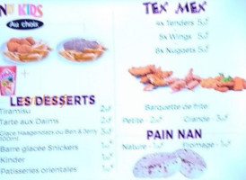 Tacos'n Pizza menu