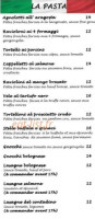 Casa Italia menu