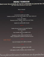 Les Autanes menu