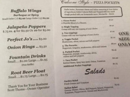 Perfect Pizza Plus menu