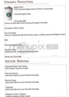 Starbucks Corporation menu