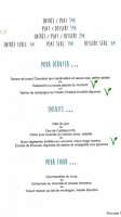 Le Loup Blanc menu