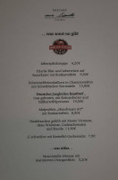 Gasthof Zur Linde menu