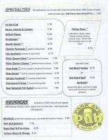 The Park Avenue Pub menu