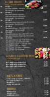 Sake Sushi menu