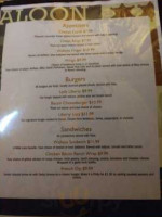 Liberty Beach menu