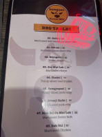 Songsan Korean Bbq menu