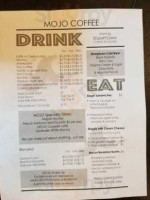 Mojo Coffee menu