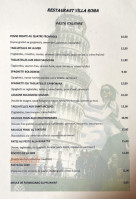 Pizzeria Villa Roma Aux Feu De Bois menu