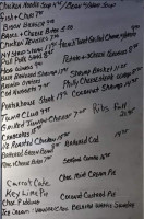 Top O'th' Hill menu