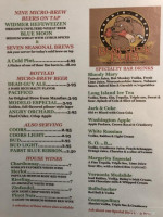 The Black Iron Grill menu