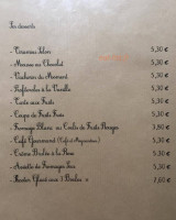 L'ardoise menu