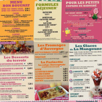 La Mangoune menu