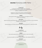 Tenuta Coscia menu