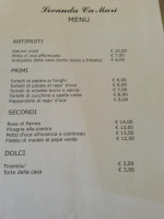 Locanda Ca Mari menu