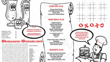 Bru Bistro menu