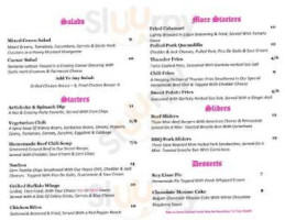 Thunder Burger menu