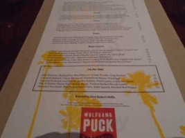 Wolfgang Puck menu