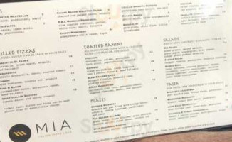 Mia Italian Tapas Bar menu