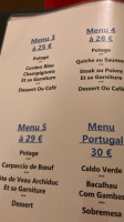 Café Corcovado Sàrl menu