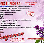 Restaurang Dragonen menu