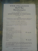 Royal menu