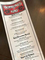 Dumplings Of Fury menu