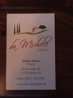 Osteria Da Michele menu