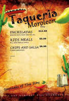 Taqueria Moroleon menu