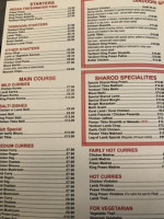 Sharod menu