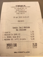 Vinosofia menu